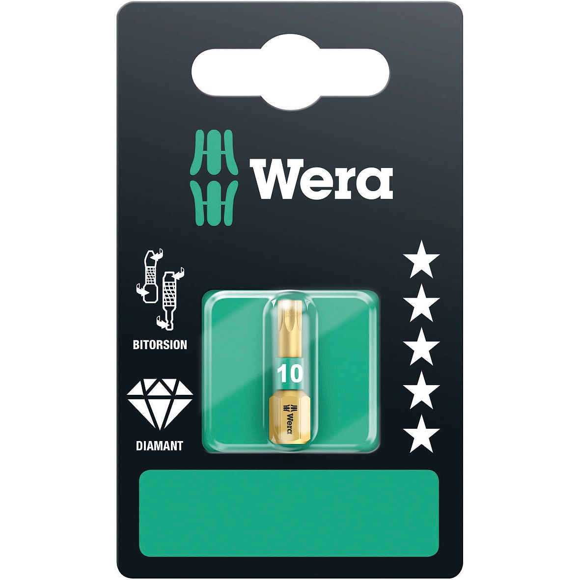 Wera 867/1 BDC SB TORX® bits, TX 10 x 25 mm