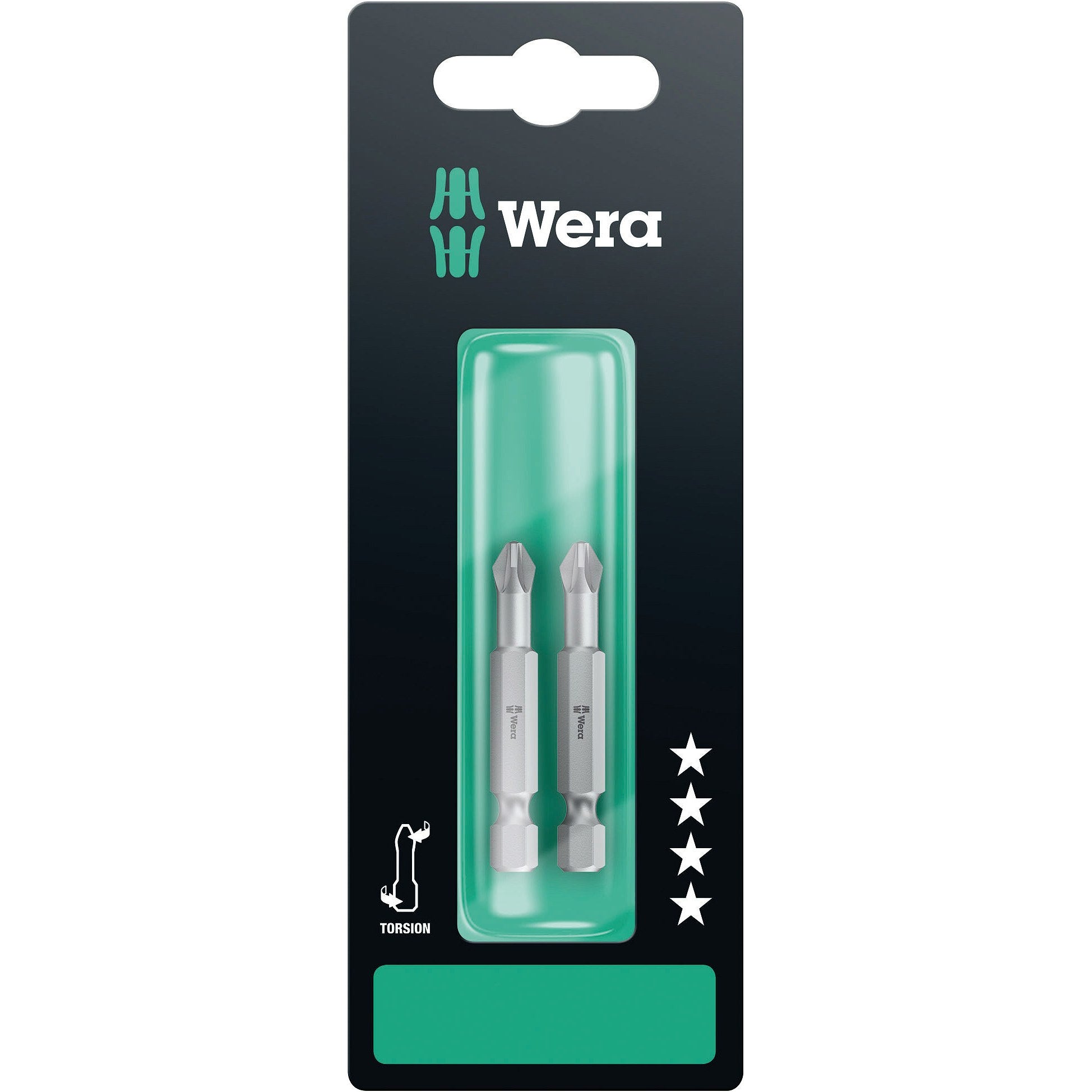Wera 855/4 TZ SB bits, PZ 2 x 50 mm, 2 pieces