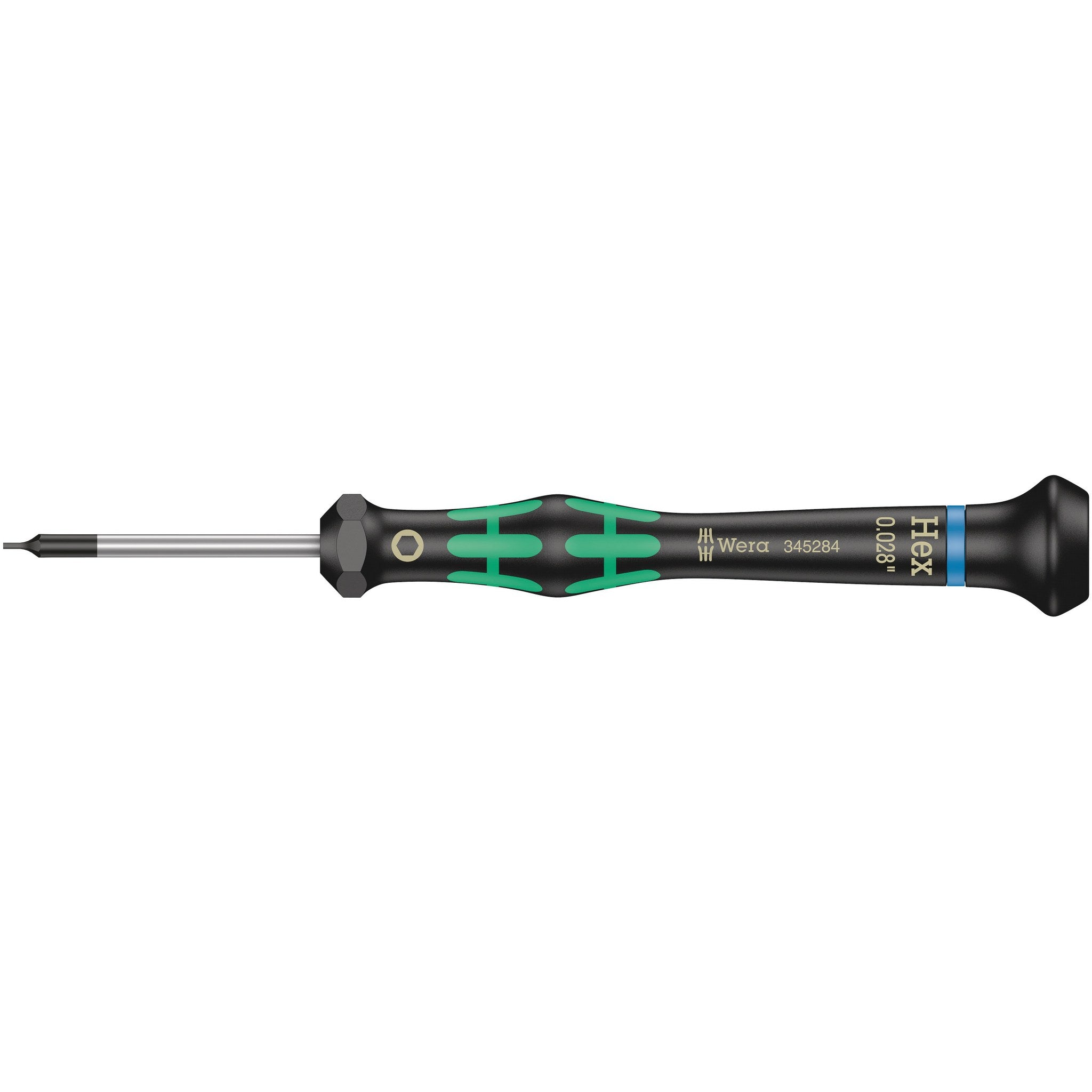 Wera 2054 Screwdriver for hexagon socket screws for electronic applications, 0.028" x