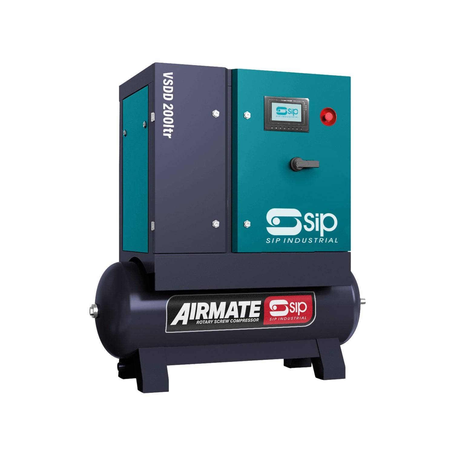 SIP VSDD 7.5kW 10bar 200ltr 400v Rotary Screw Compressor