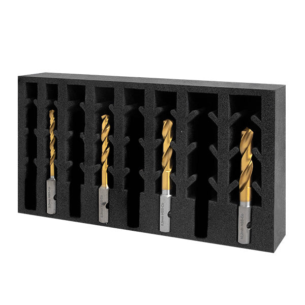 HMT VersaDrive HSS-Cobalt Drill Bit Set 1/4, 5/16, 3/8, 1/2"