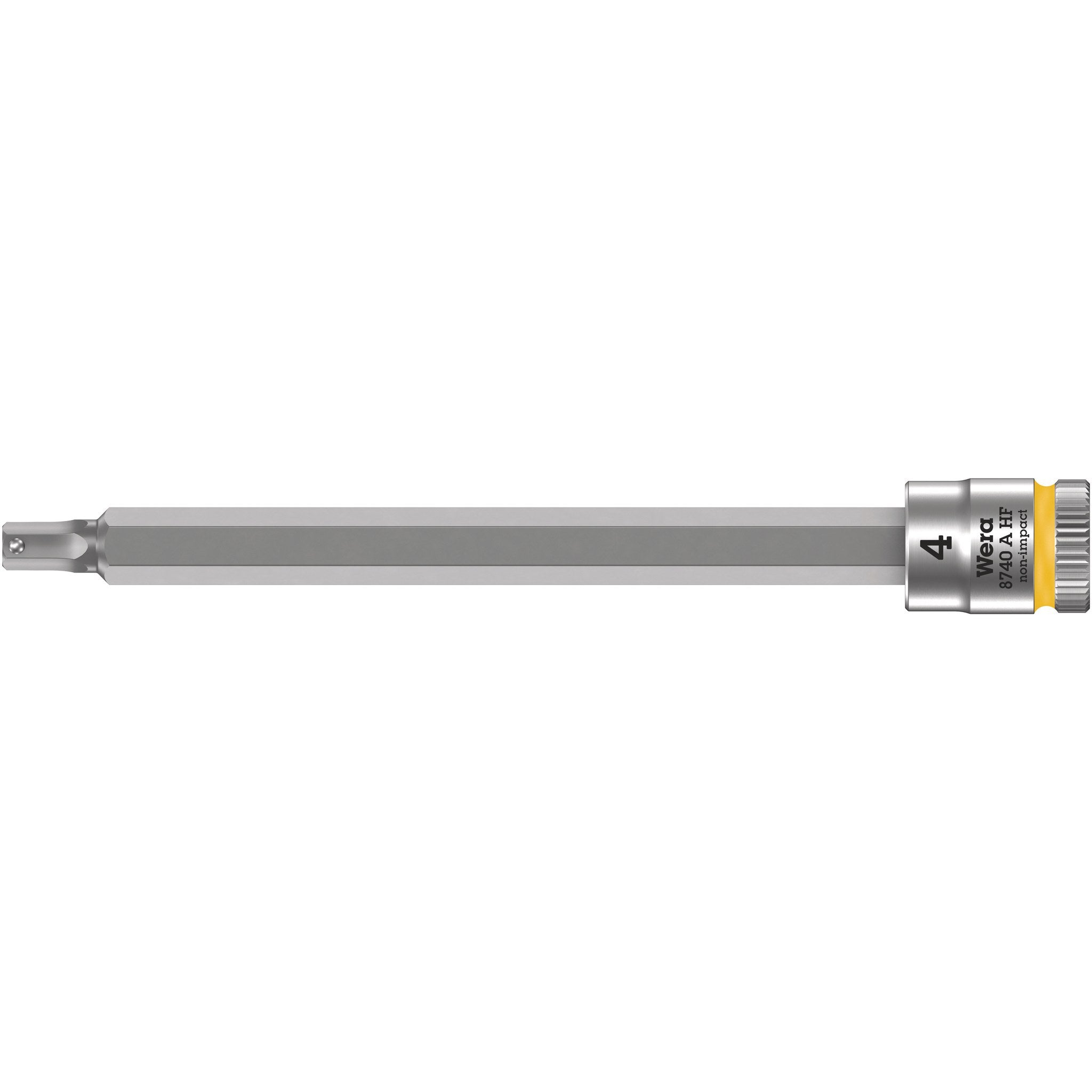 Wera 8740 A HF Zyklop bit socket with holding function, 1/4" drive, 4 x 100 mm