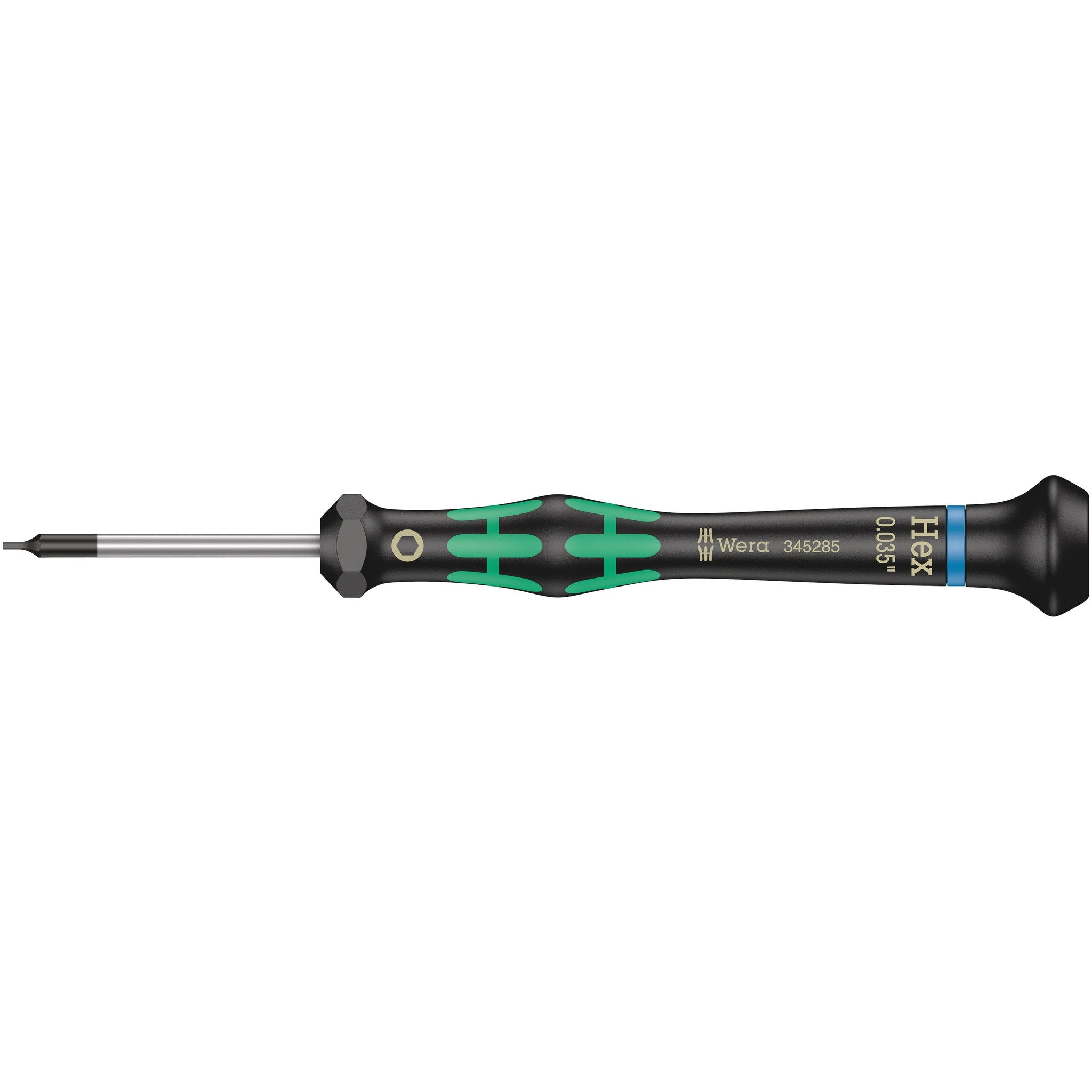 Wera 2054 Screwdriver for hexagon socket screws for electronic applications, 0.035" x