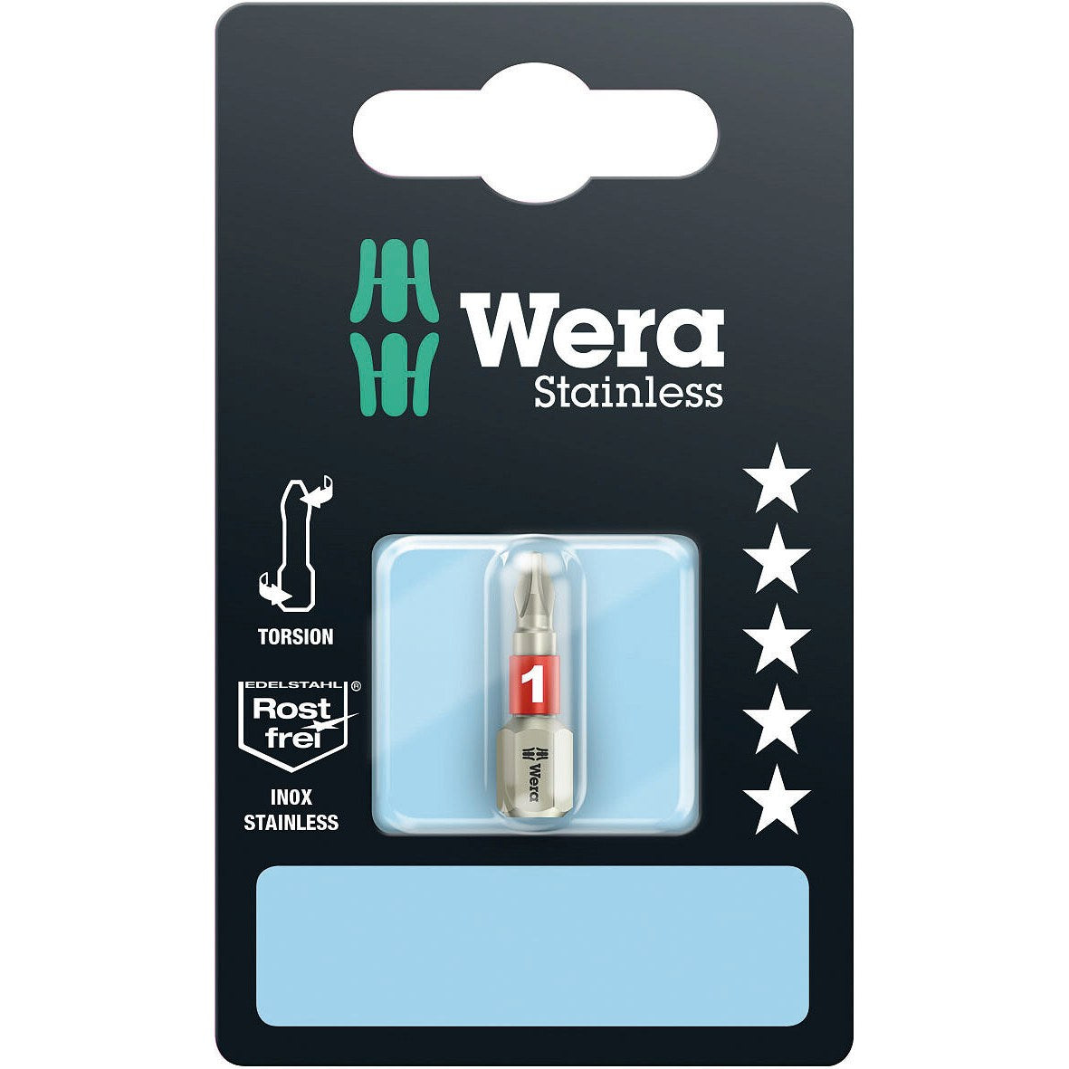 Wera 3851/1 TS SB bits, stainless, PH 1 x 25 mm