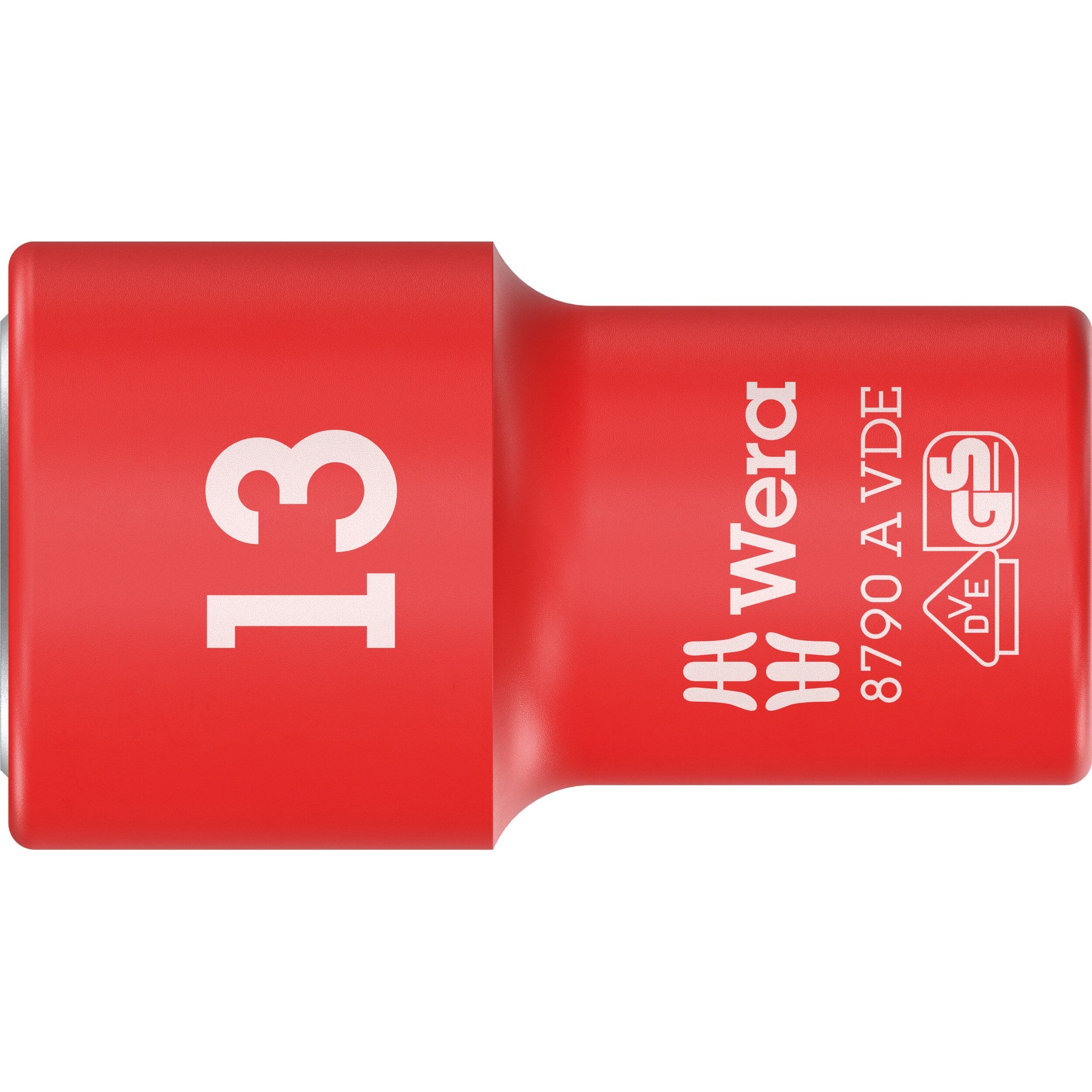 Wera 8790 A VDE Zyklop Socket, insulated, with 1/4" drive, 13 x 41 mm