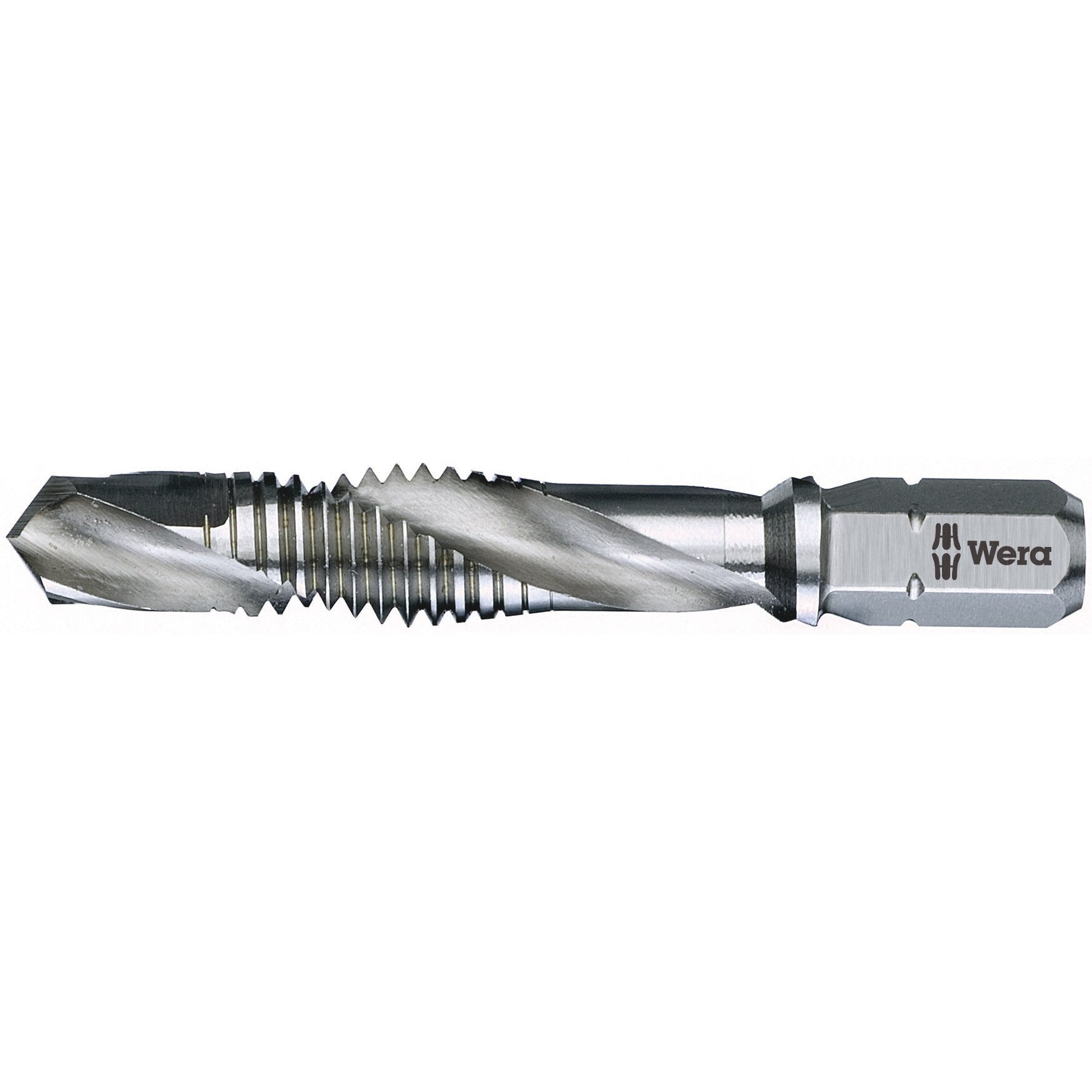 Wera 847 HSS Combined Tap Bits, 6.8 mm x 51 mm x M 8
