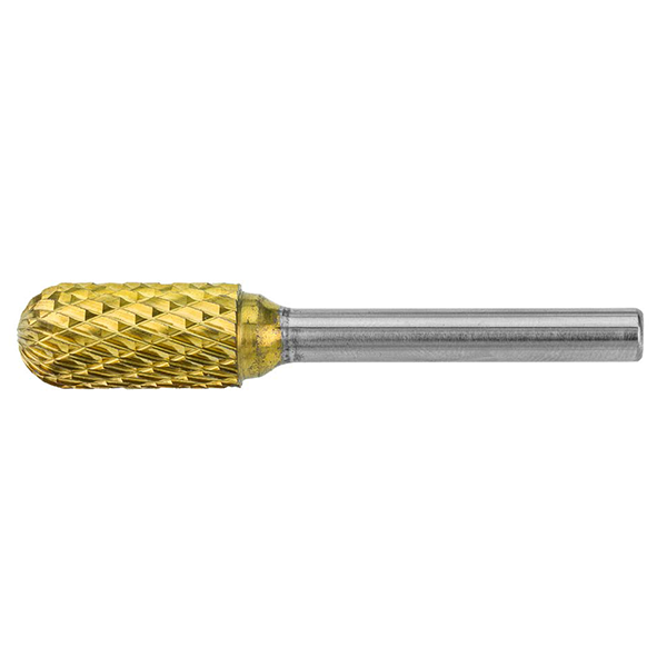 HMT GoldMax TCT Burr 12mm Ball Nosed Cylinder 10 Pack