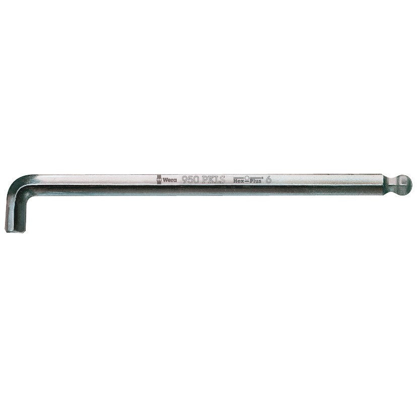 Wera 950 PKLS L-key, metric, chrome plated, 10 x 219 mm