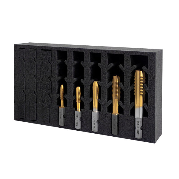 HMT VersaDrive ImpactaTap 5 Pc InsertFoam Set: M6, M8, M10, M12, M16