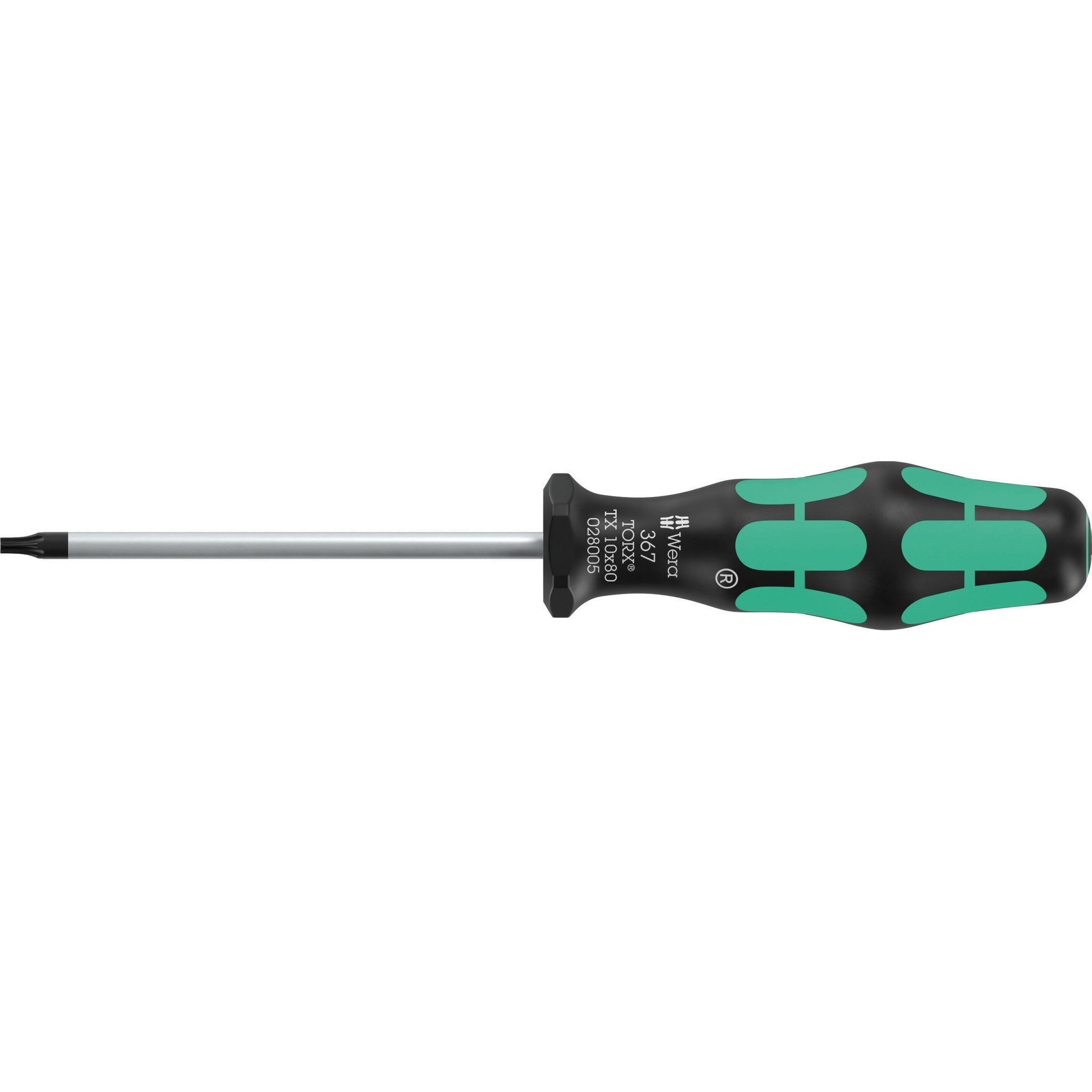 Wera 367 TORX® BO Screwdriver for tamper-proof TORX® screws, TX 10 x 80 mm