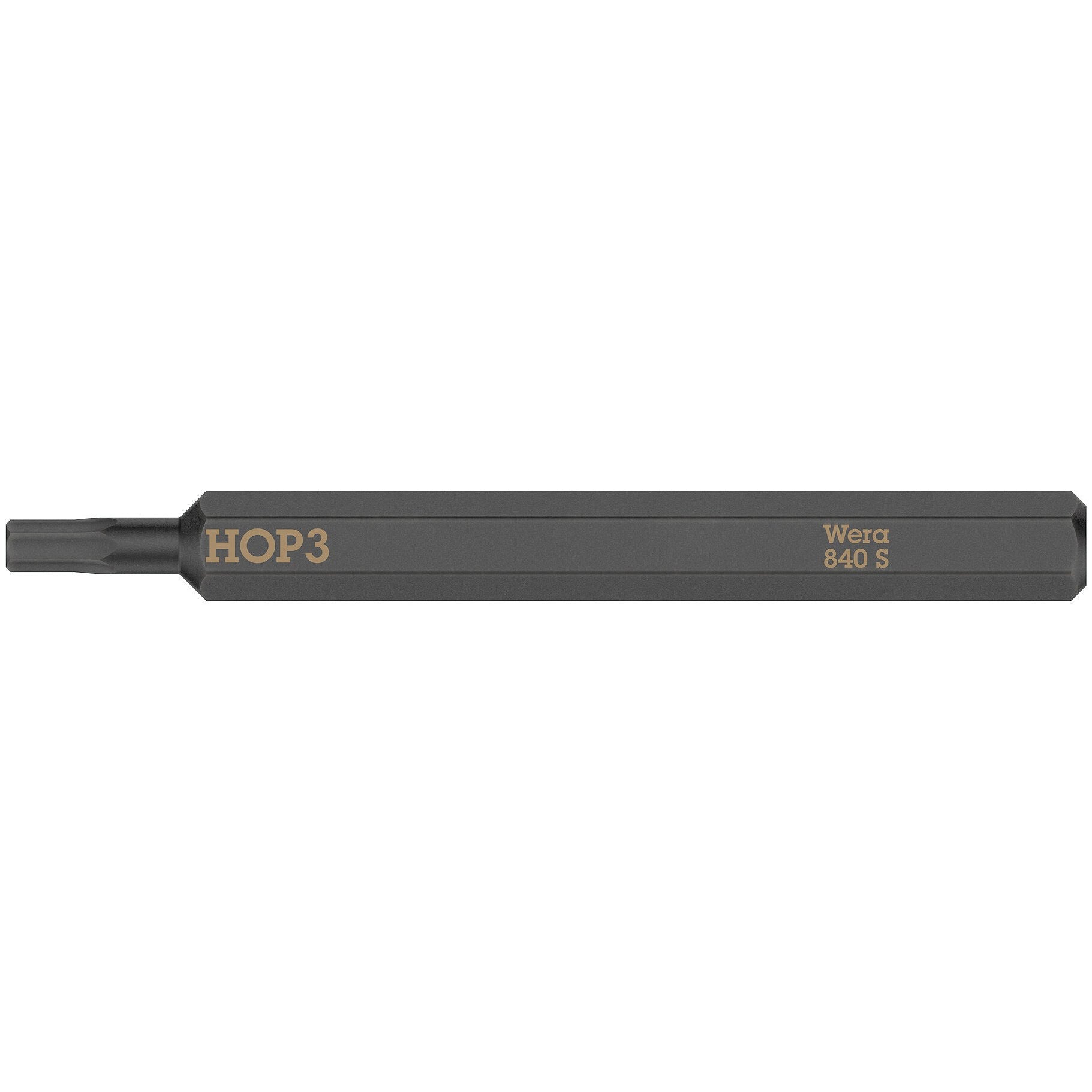 Wera 840 S Hex-Plus bits for impact screwdrivers, 3 x 70 mm