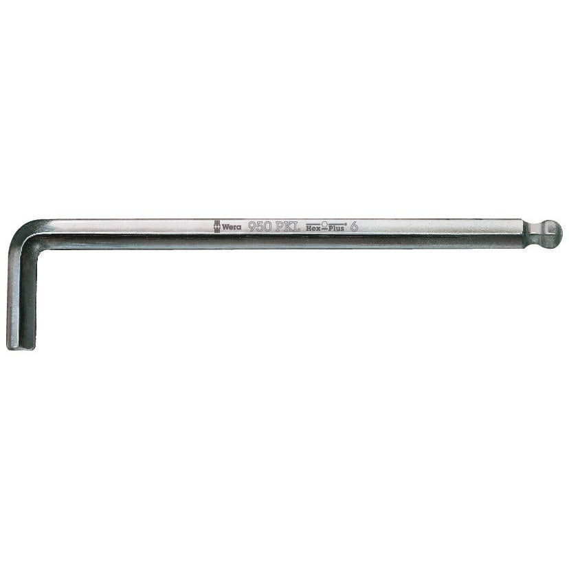 Wera 950 PKL L-key, metric, chrome-plated, 7 x 190 mm