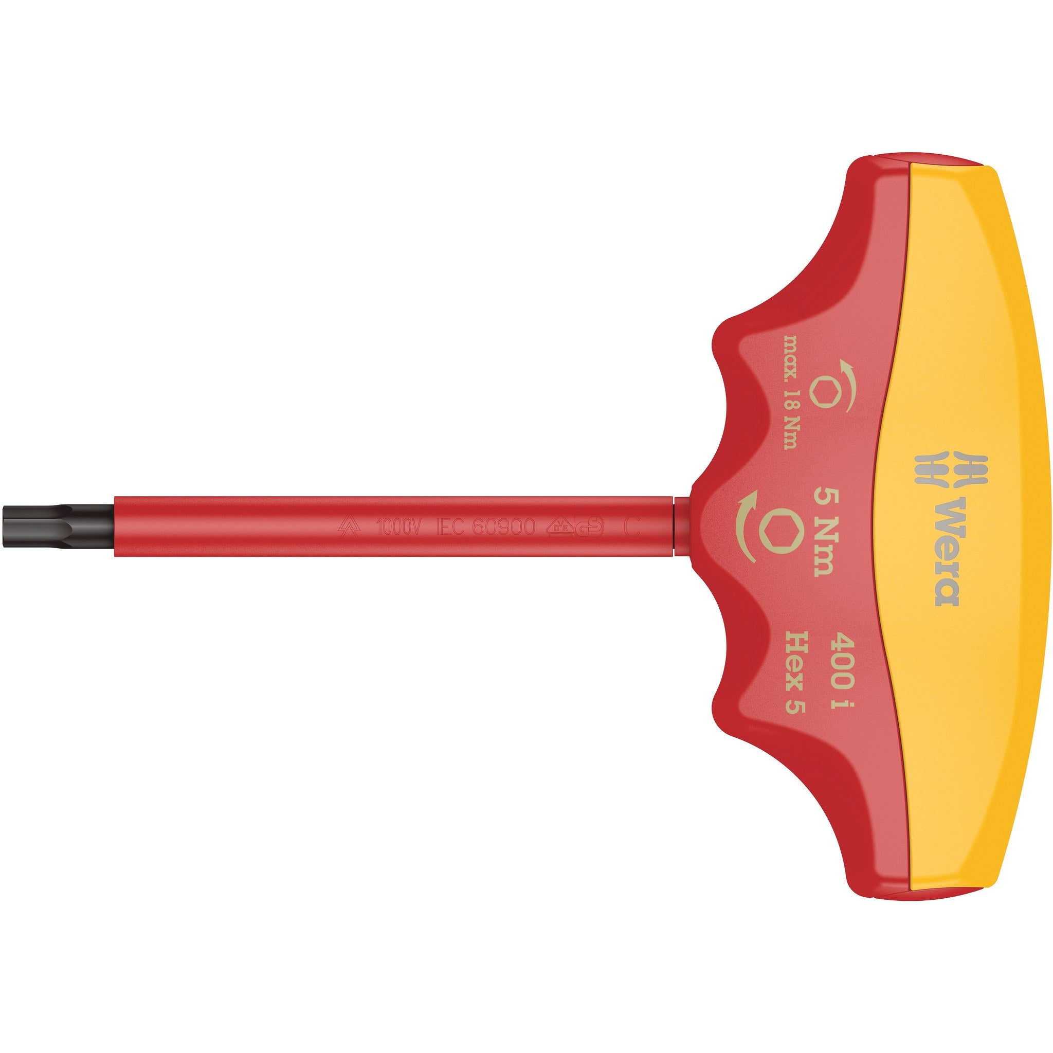 Wera 400 i VDE Hex Insulated torque-indicator, 5 mm x 5.0 Nm
