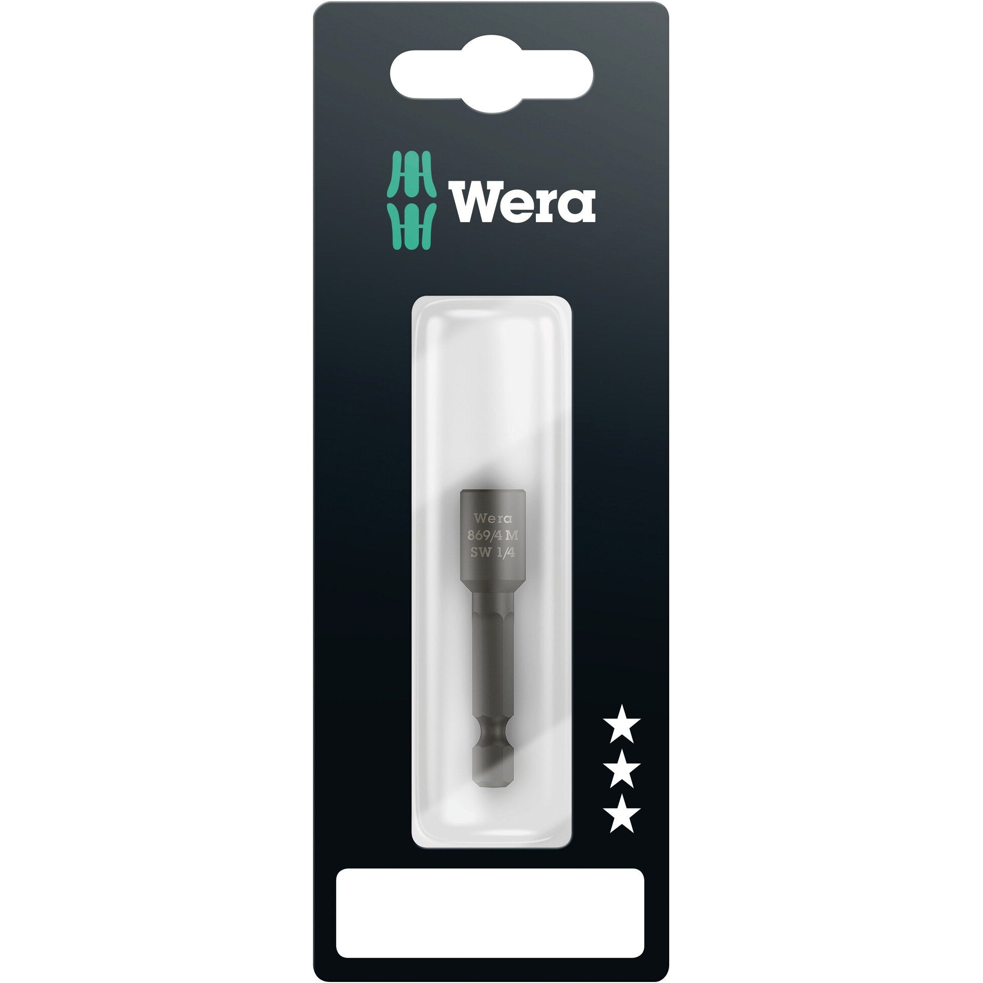 Wera 869/4 M SB Nutsetters, magnetic, 1/4" x 50 mm