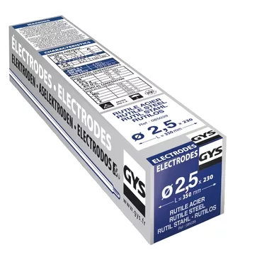 GYS 230 RUTILE ELECTRODES - STEEL- TYPE GY38 - Ø2.5