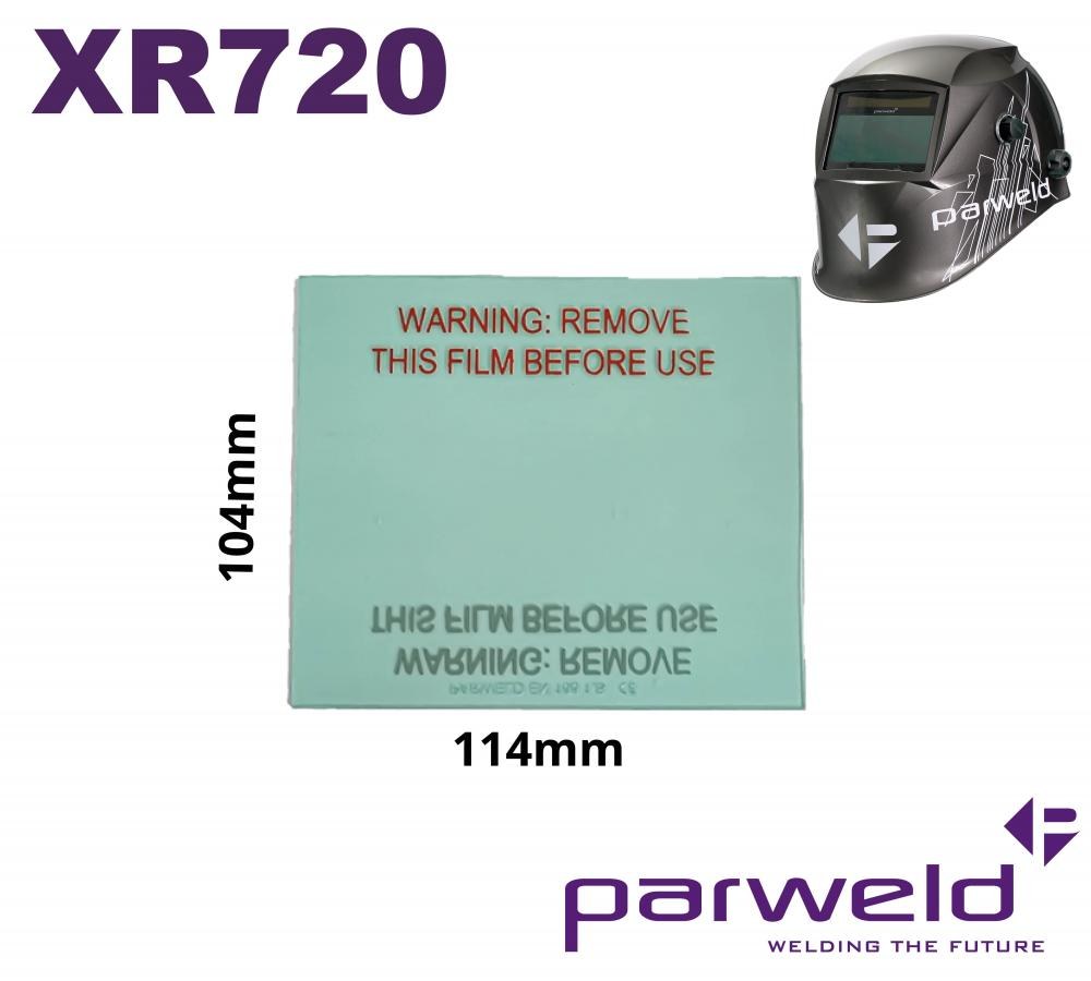 Parweld XR720 Outer Cover Lens 114 x 104mm for XR938H / XR936H