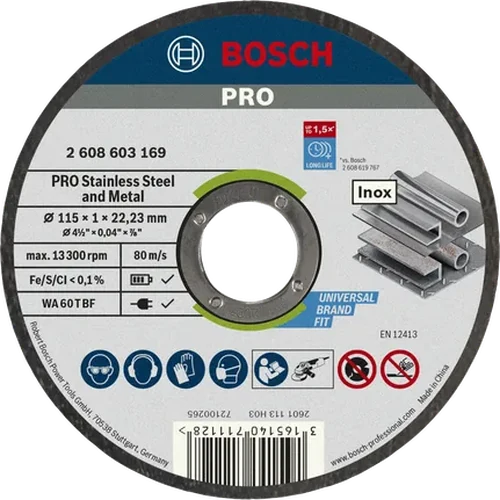 BOSCH Cutting Disc 115 x 1.0