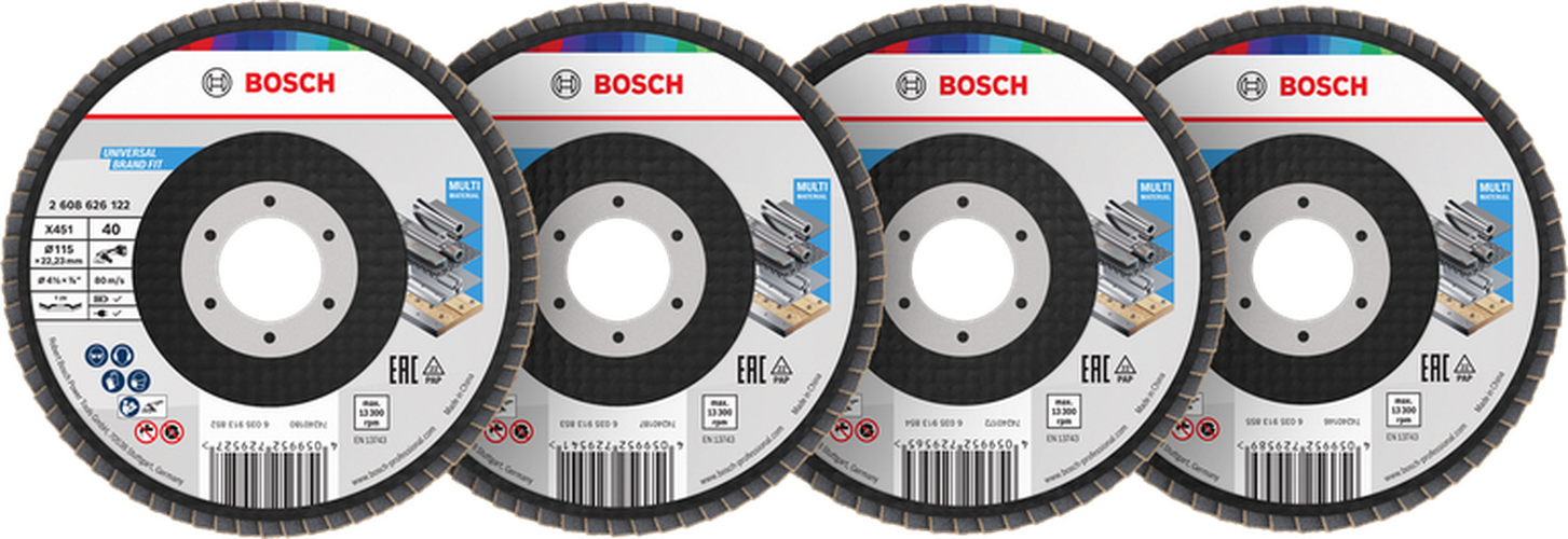 BOSCH Flap Disc x451 115mm T29 p40