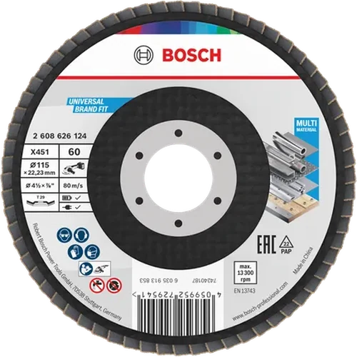 BOSCH Flap Disc x451 115mm T29 p60