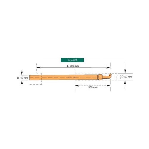 Reduced Size Arm D=40mm L=380-700mm