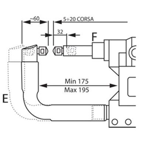 Ind Sus S/Gun Lower Arm C Type (3323)