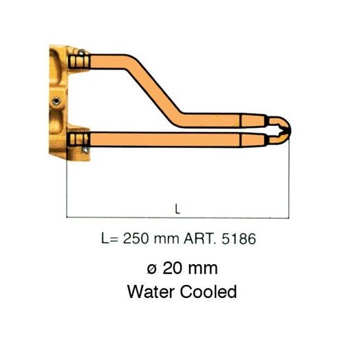 Water Cooled Arms Cranked L=250mm D=20mm