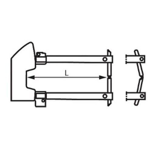 Arms c/w Electrodes Straight L=500mm (Pair) 12mm