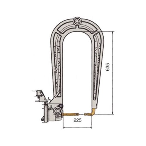 Water Cooled Long Arm L=637mm