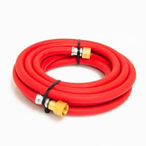 Acetylene Fitted Hose 10mm (3/8") x 5m c/w Check Valves