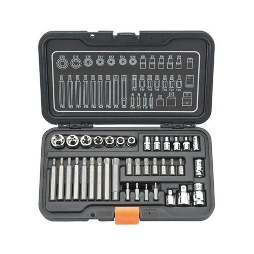Star Socket & Bit Kit 1/4" 3/8" (37 PC)