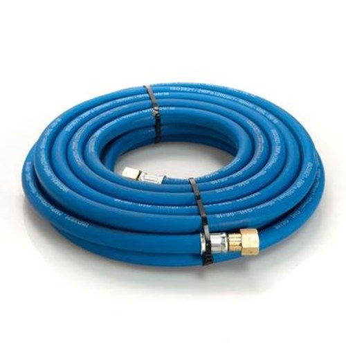Oxygen Fitted Hose 6mm (1/4") x 10m c/w Hose Check Valves (1/4')
