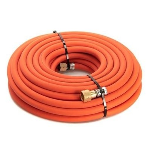 Propane Fitted Hose 10mm (3/8") x 20m c/w Hose Check Valves (3/8")