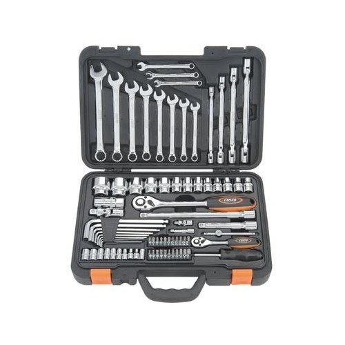 Socket & Ratchet Handle Kit 1/4" 1/2" (78 PC)