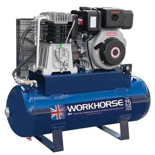 Workhorse Diesel Air Compressor 10HP 150L Electric/Start