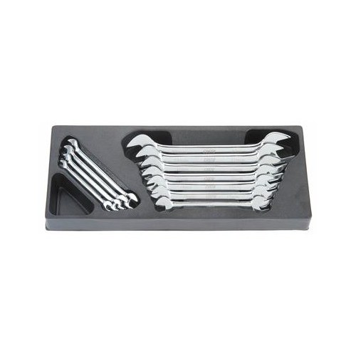 Double Open End Metric Wrench Set 11pc